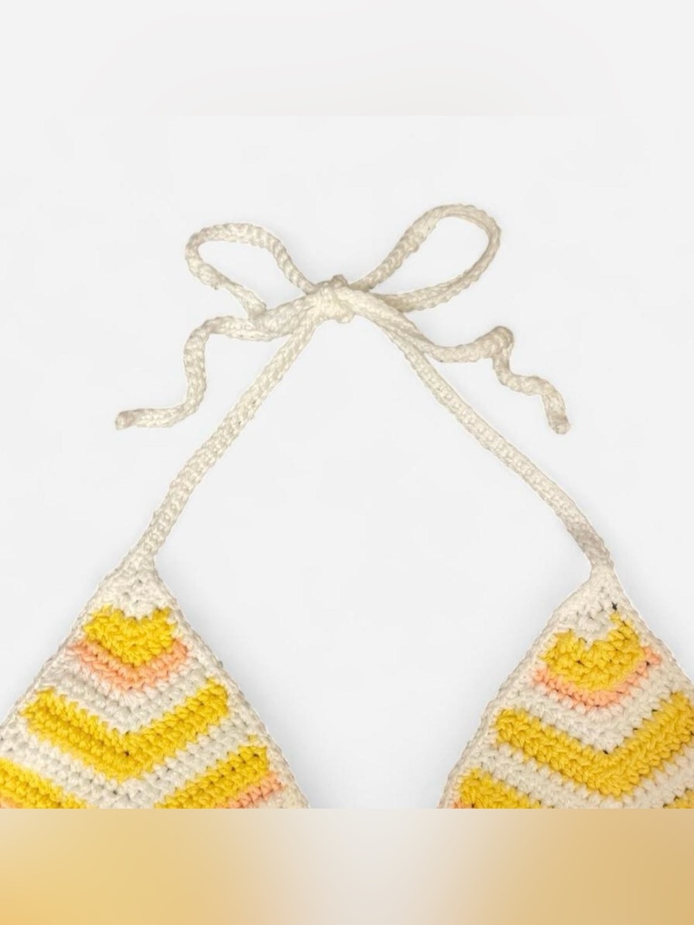 Handmade Crochet Bikini Top 💛 - Picture 3 of 3